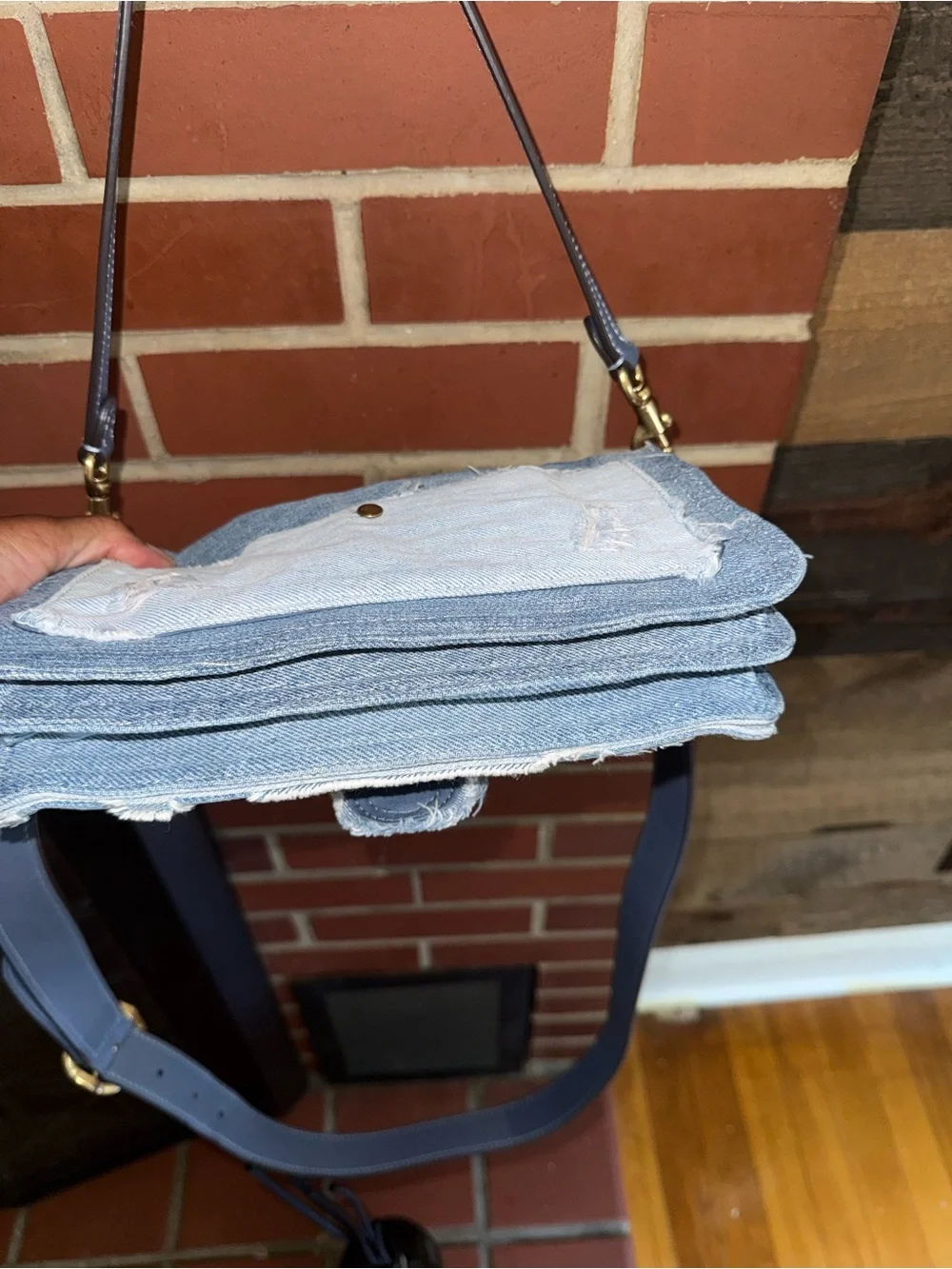 Coach tabby 26 upcycled denim shoulder bag